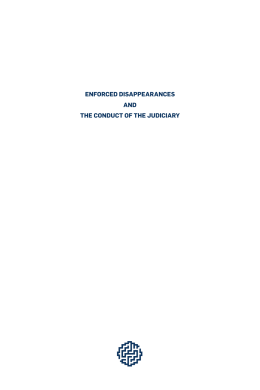 enforced disappearances and the conduct of the judiciary