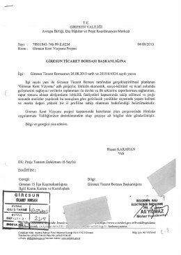 Valilik İznimiz - Giresun Kent Vizyonu