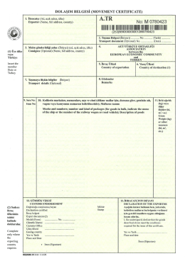 (1) &Uuml;ye &uuml;lke