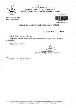 T.c. İSTANBUL vALİLİĞİ - Hamidiye Burgaz Doğal Kaynak Suyu