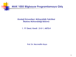 Period 12 Objectives - Prof. Dr. Necmettin Kaya