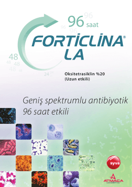 Forticlina LA Enjeksiyonluk Çözelti