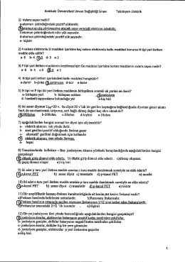 Kırıkkale Üniversitesi Unvan Değişikliği Sınavı Teknisyen