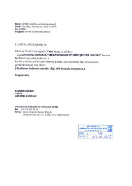 URTEB Konferans Daveti