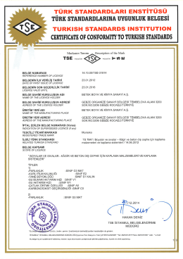 TÜRK STANDARDLARI ENSTİTÜSÜ_ TURK