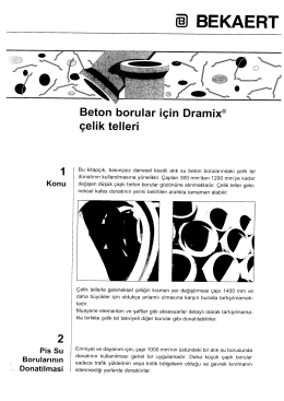 Beton borular için Dramix Çelik teller