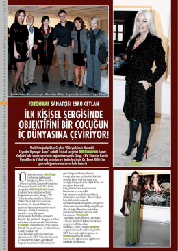 Ebru Ceylan sergi a&ccedil;ılışı