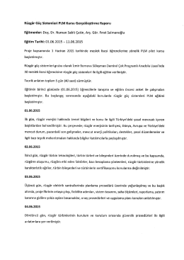 PLM Kursu Rapor-Ruzgar - Iqvet-Res