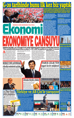 7 EKİM 2015 - Ekonomi Gazetesi