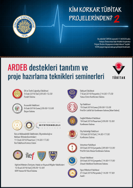 TÜBİTAK 1000 PROJESİ (Afiş) - Eğitim Bilimleri Fakültesi