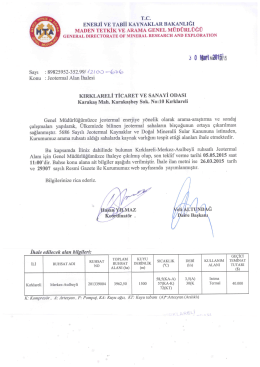 3 0 `42103015515 - Kırklareli Ticaret ve Sanayi Odası