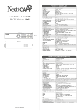 ye-ıp64000 h.265 nvr teknik şartname