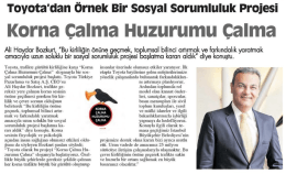 Toyota Dan Örnek Bir Sosyal Sorumluluk Projesi Korna Çalma