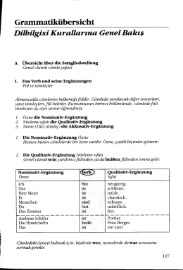 Grammatikübersicht