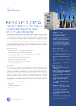 Kelman MINITRANS - GE Digital Energy