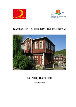 Kastamonu Şehir Kimliği Çalıştayı Sonuç Raporu