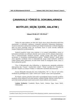 Tam Metin - Kalemişi - Geleneksel Türk Sanatları Dergisi