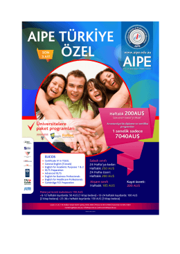 AıPE TÜ RKİYE