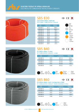 Elektrik Tesisatı Spiral Borular