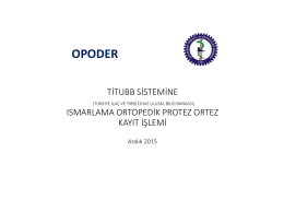 OPODER - Türkiye Protez