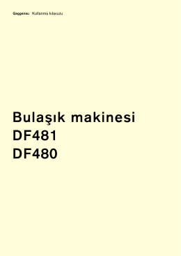 Bulaşık makinesi DF481 DF480
