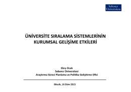 Ebru OCAK (Sabancı Üniversitesi Araştırma Süreci Planlama ve