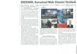 Erdemir, Kurumsal Web Sitesini Yeniledi Haber Hayat