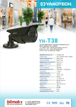YH-T38 Kamera - Bilmak Elektronik
