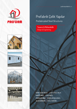 hafif çelik villa - Preform Prefabrik Yapı