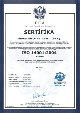 Dinarsu İmalat ve Ticaret Türk Anonim Şirketi