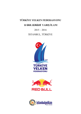 u-saıl league yarış ilanı - Türkiye Yelken Federasyonu