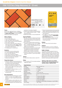 FİXA&reg; FLEX Derz Dolgu Malzemesi (6