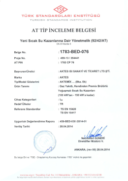 AT TİP İNCELEME BELGESİ