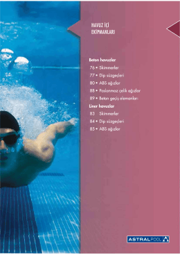 HAvuz i&ccedil;i EKİPMANLARI