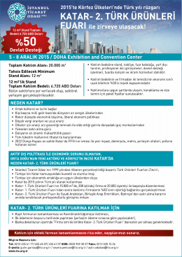 b KATAR- 2. T&Uuml;RK &Uuml;R&Uuml;NLERi