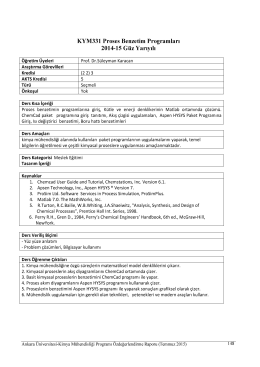 Process Simulation Programs