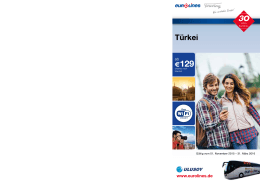 Fahrplan Türkei