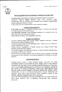 Gen&ccedil;lik Merkezleri Arası Ske&ccedil; Yarışması Hakkında