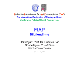 FIAP Genel Bilgilendirme