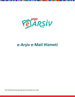 e-Arşiv e-Mail Hizmeti