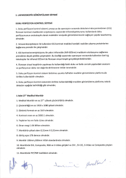 1. LAPARosKoPiK G&Ouml;R&Uuml;NT&Uuml;LEME sisTEMi