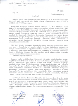 İsim Değişikliği - Seyhan Belediyesi