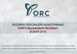 CHP Seçmenlerinin Tercih ve Beklentileri-1