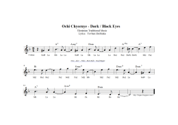 Ochi Chyornye - Dark / Black Eyes