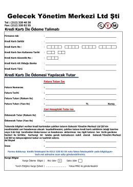 Mail Order Formu