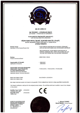 QA-AC-1586/ 14 QA TECHNIC - UYGUNLUK ONAYI