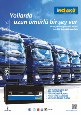 İnci Ak&uuml; Supr A Heavy Duty PDF İNDİR