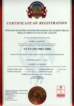 certıfıcate of regıstratıon