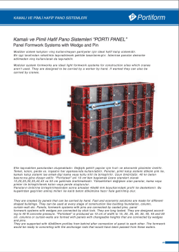 kAMALi ve PiMLl HAFiF PANO sisTEMLEel @ PO!" İİ