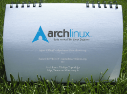 Arch Linux - Sade ve Hafif Bir Linux Dağıtımı